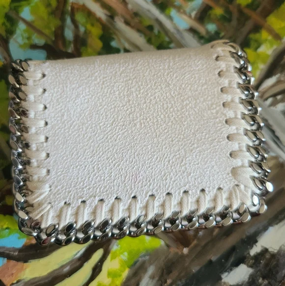 🤍🩶EUC Stella McCartney Trifold Falabella Mini Card Holder Wallet🩶🤍 - Picture 2 of 13